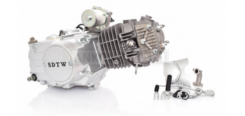 Двигун 1P56FMI 125cc (напівавтомат, алюмінієвий циліндр) SDTW (Delta, Alpha, Pitbike) 038315 фото