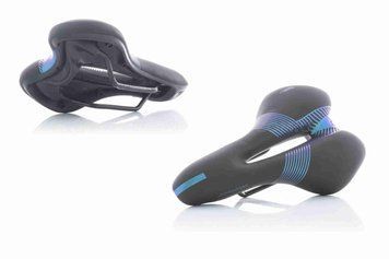 Седло вело спортивное с вентиляцией, черно-синие GEL "ROADRIDE" #SD-8067 NA033215 фото
