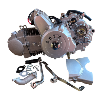 Двигатель DELTA , ALFA , ACTIVE - 125 (полуавтомат) алюминиевый цилиндр SILVER АХ -- 3384 фото