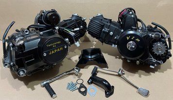 Двигун DELTA, ALFA, ACTIVE &mdash; 110 (механіка) чавунний циліндр BLACK MS1238 фото