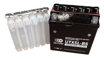 АКБ UTX5L-BS низкий черный заливной OUTDO 115*70*103 АХ -- 3296 фото